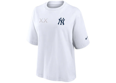 KAWS Women's Nike MLB Fanatics Fest Boxy New York Yankees Tee White