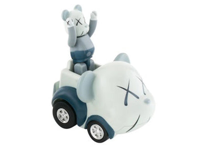 KAWS x Bearbrick x Takara Tomy Choro-Q Figure & Car Set Grey - authentic KAWS product