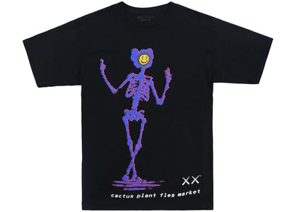 KAWS x Cactus Plant Flea Market T-shirt Black - authentic KAWS apparel