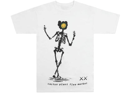 KAWS x Cactus Plant Flea Market T-shirt White - authentic KAWS apparel