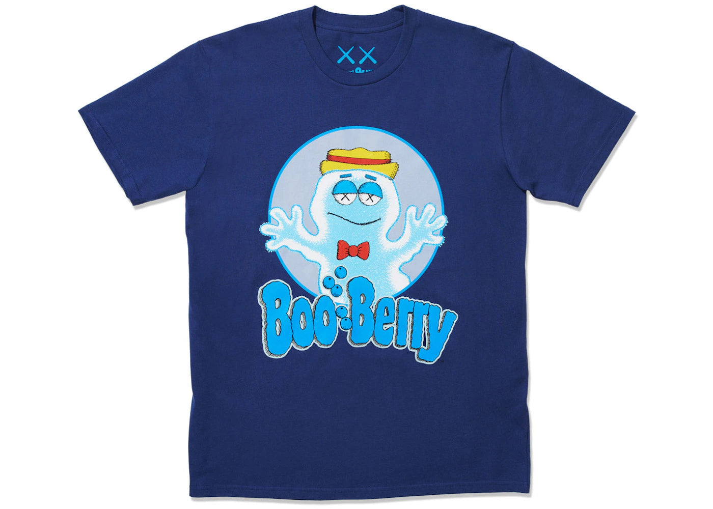 KAWS x Monsters Boo Berry T-shirt Blue - vue 360