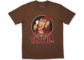 KAWS x Monsters Count Chocula T-shirt Brown - authentic KAWS apparel