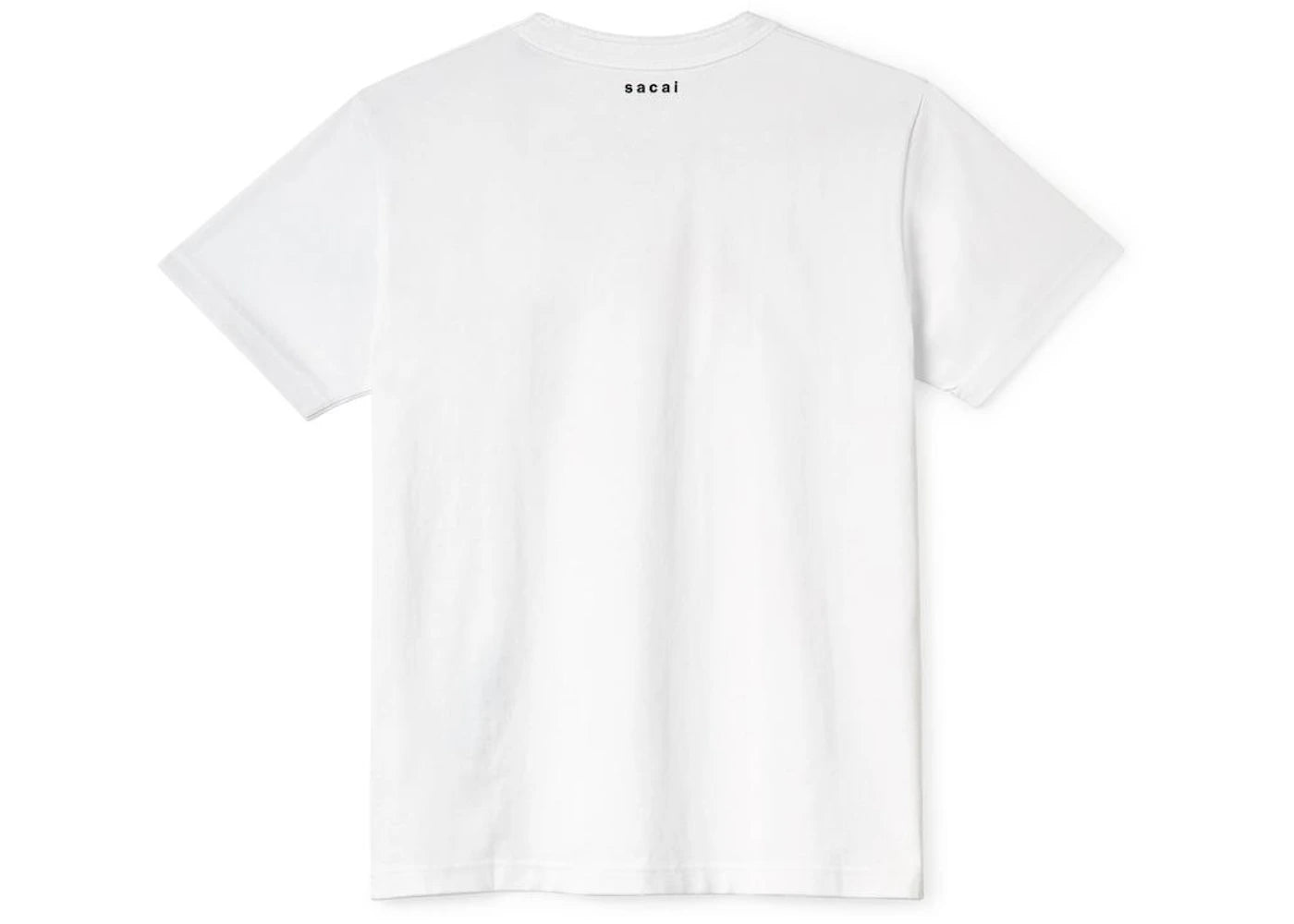 KAWS x Sacai Flock Print T-shirt White/Red - vue secondaire B