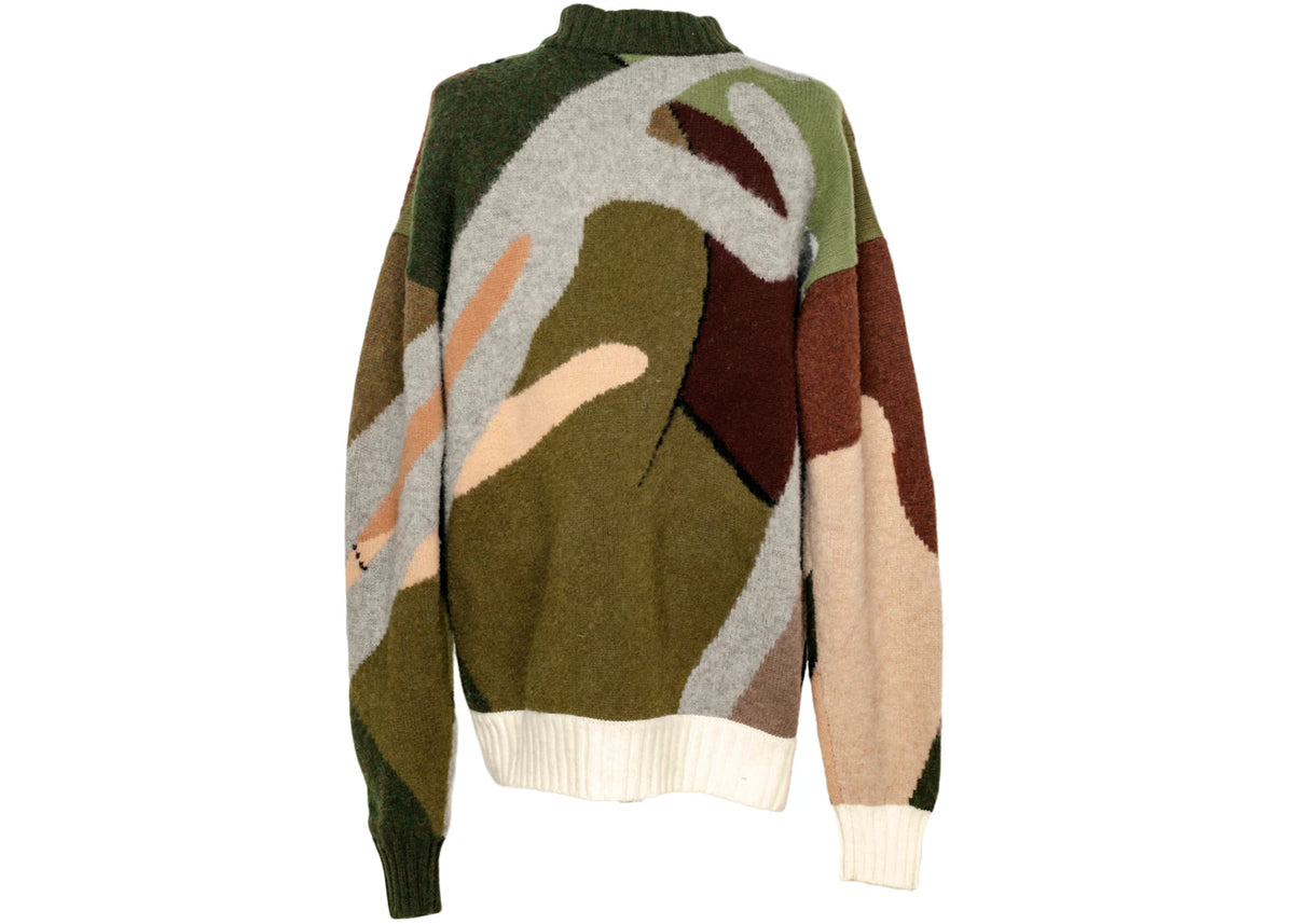KAWS x Sacai Knit Pullover Green - vue secondaire B