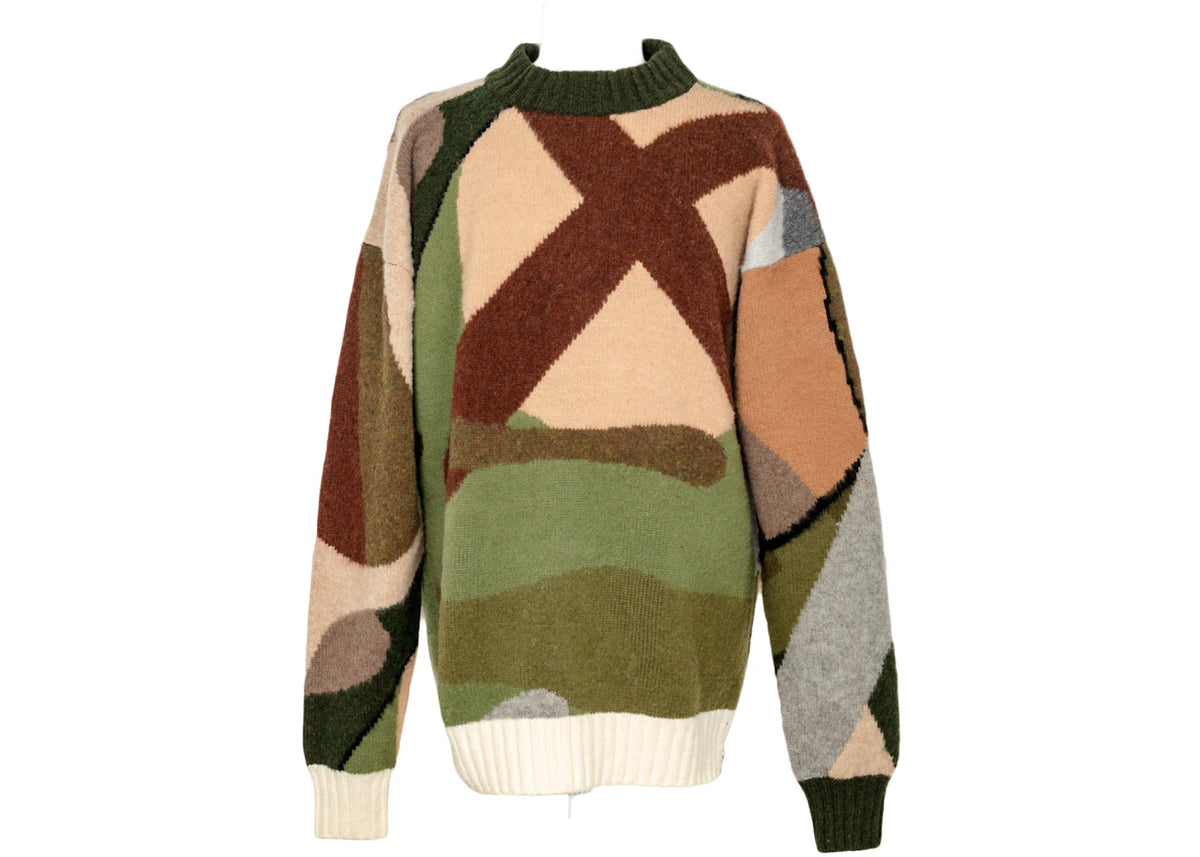 KAWS x Sacai Knit Pullover Green - vue secondaire A