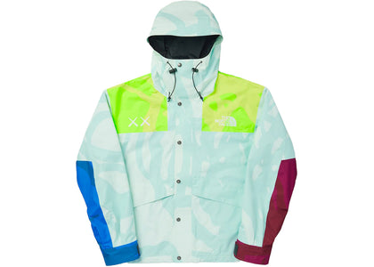 KAWS x The North Face Retro 1986 Mountain Jacket Ice Blue 86 Print - apparel view 2
