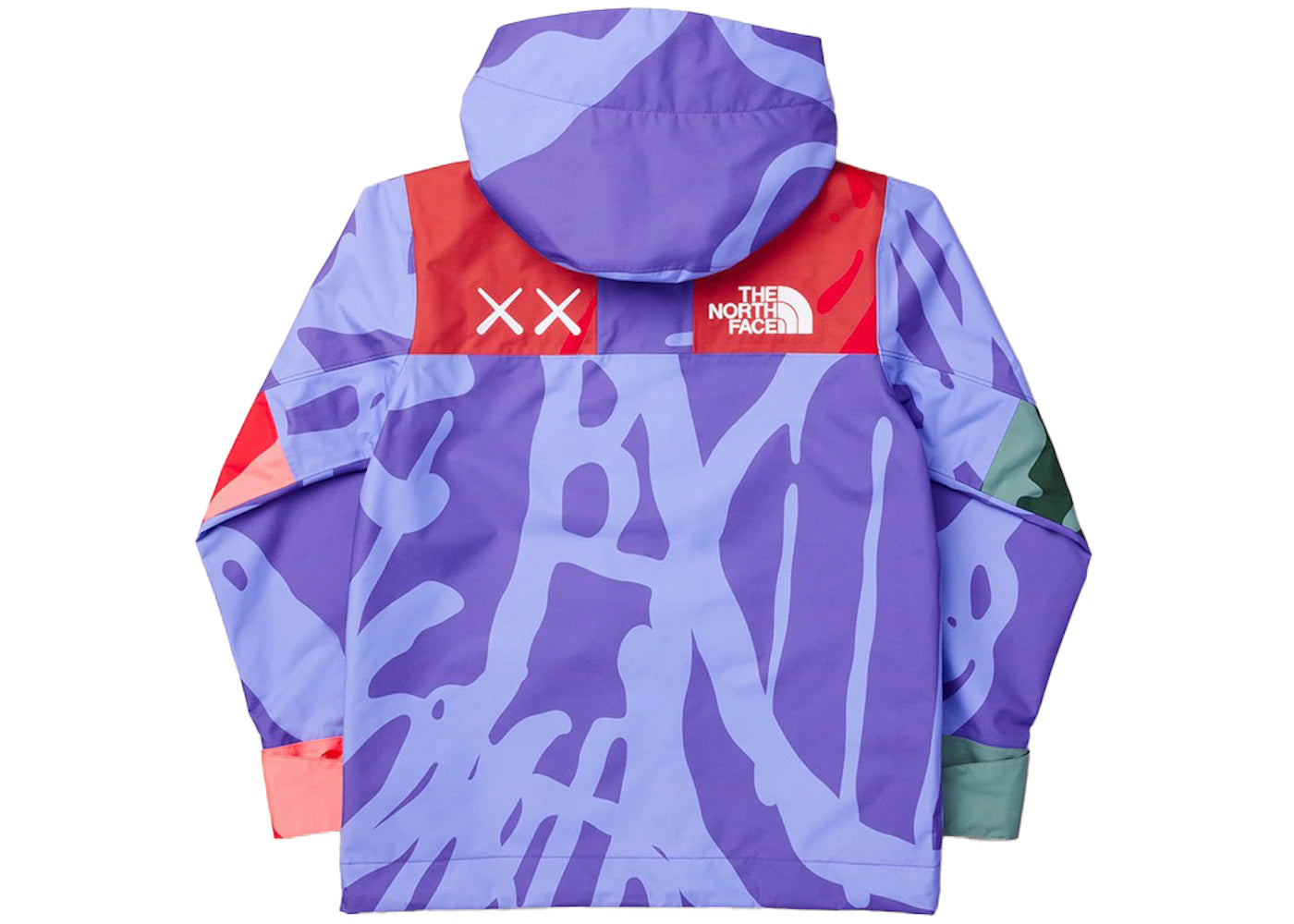 KAWS x The North Face Youth 1986 Mountain Jacket KW Peak Purple 86 Print - vue secondaire B