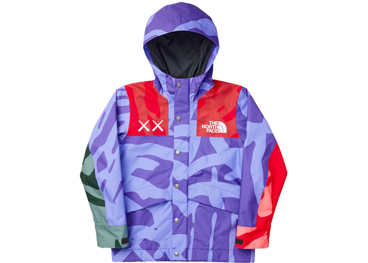 KAWS x The North Face Youth 1986 Mountain Jacket KW Peak Purple 86 Print - vue secondaire A