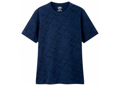 KAWS x Uniqlo All Over Holiday Print Tee (US Sizing) Blue - authentic KAWS product