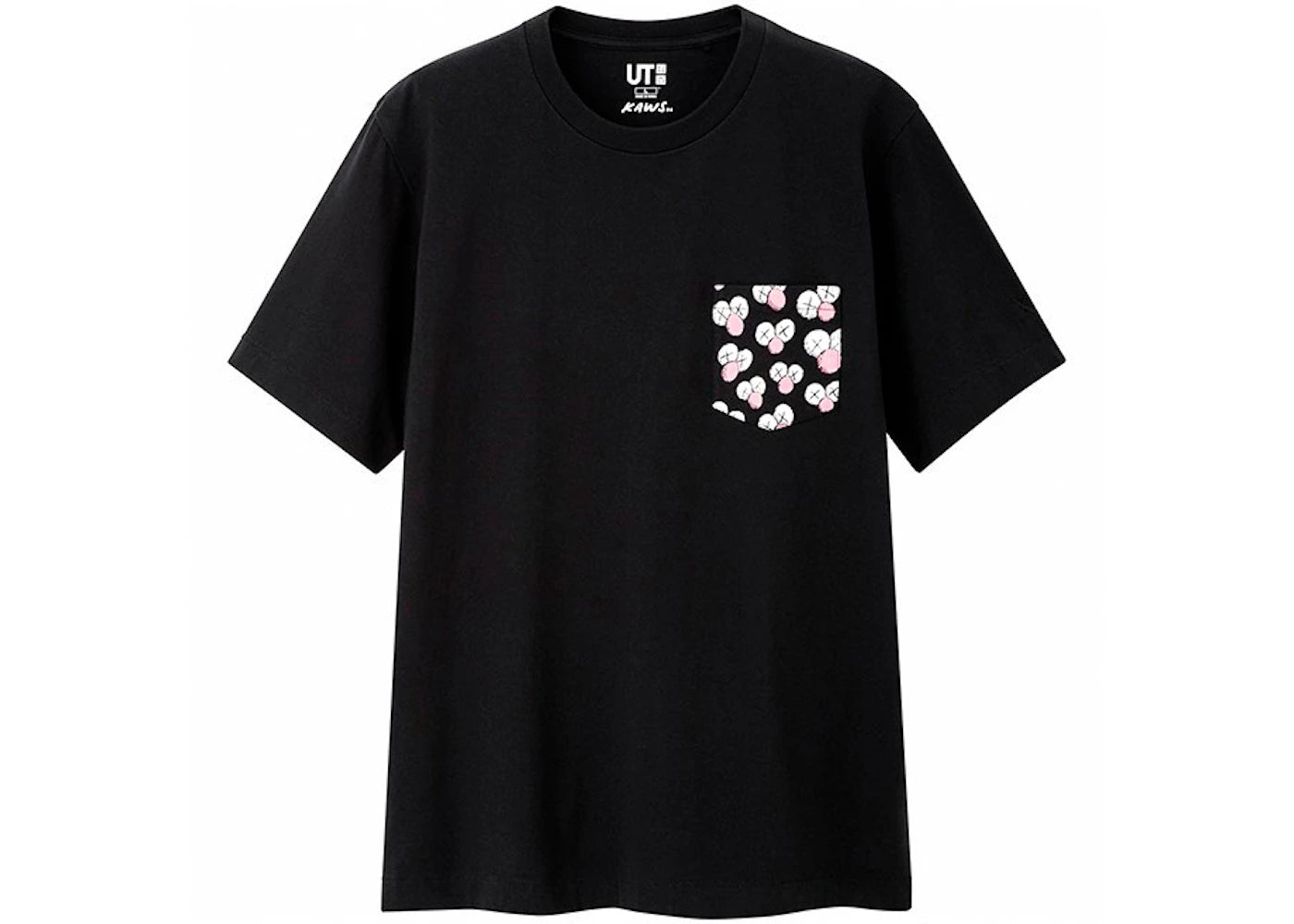 KAWS x Uniqlo BFF Pocket Tee (US Sizing) Black - vue 360