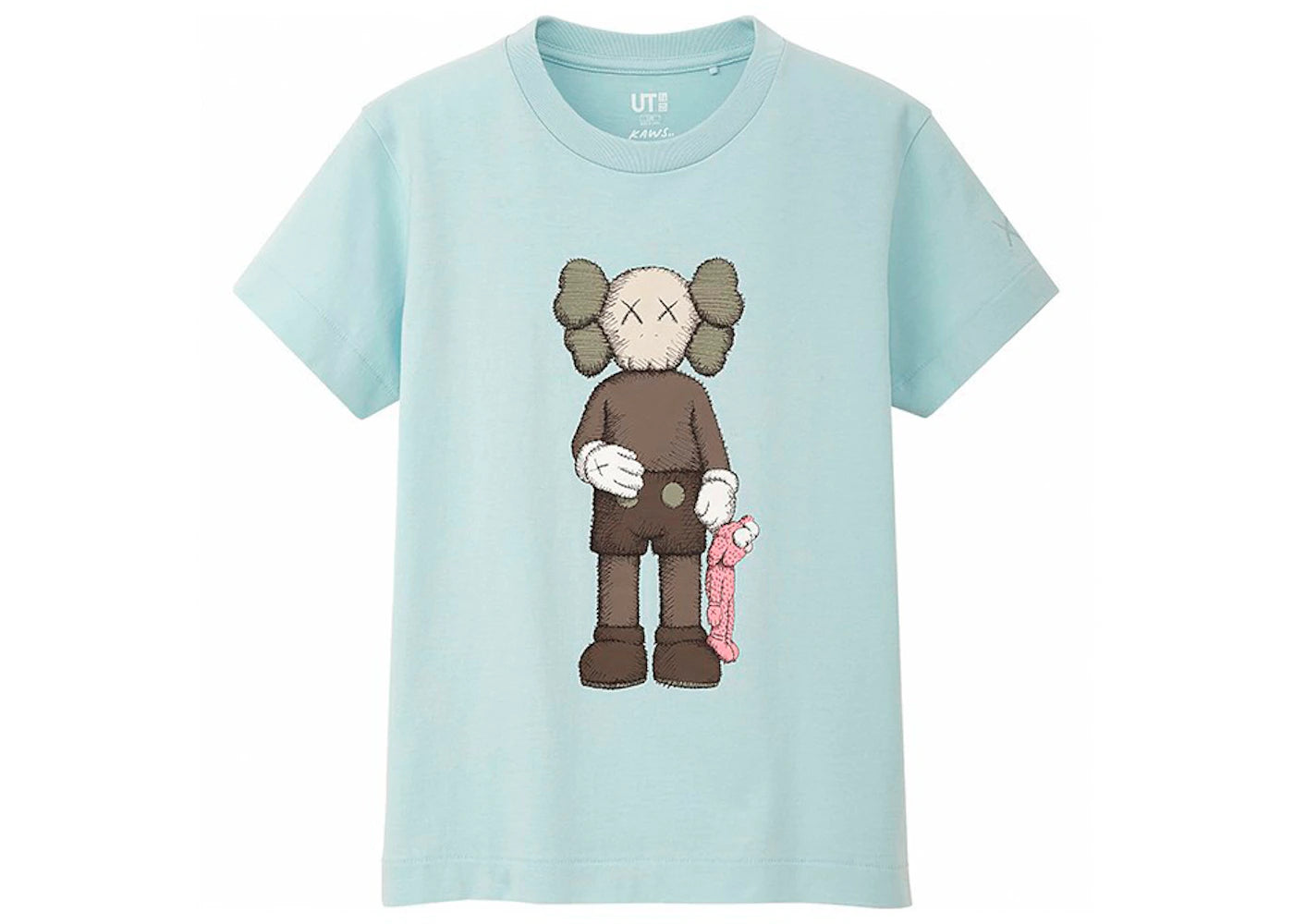KAWS x Uniqlo Companion Tee (Kids) Light Blue - vue 360