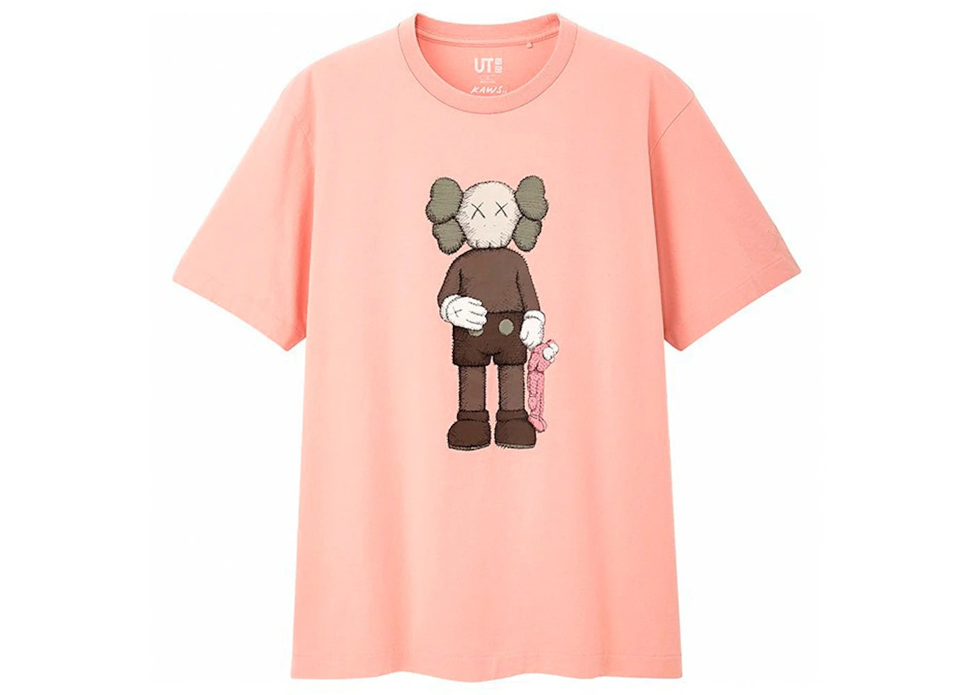KAWS x Uniqlo Companion Tee (US Sizing) Pink - vue 360