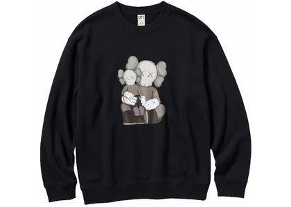 KAWS x Uniqlo Longsleeve Sweatshirt (Asia Sizing) Black - authentic KAWS apparel
