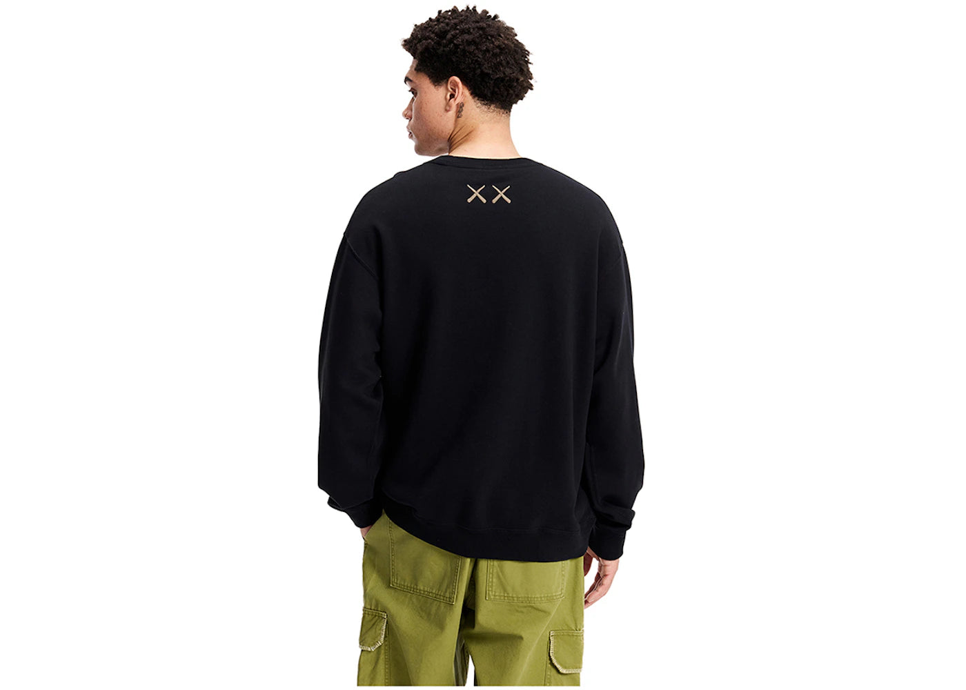 KAWS x Uniqlo Longsleeve Sweatshirt (US Sizing) Black - vue secondaire B