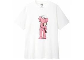KAWS x Uniqlo Pink BFF Tee (Japanese Sizing) White