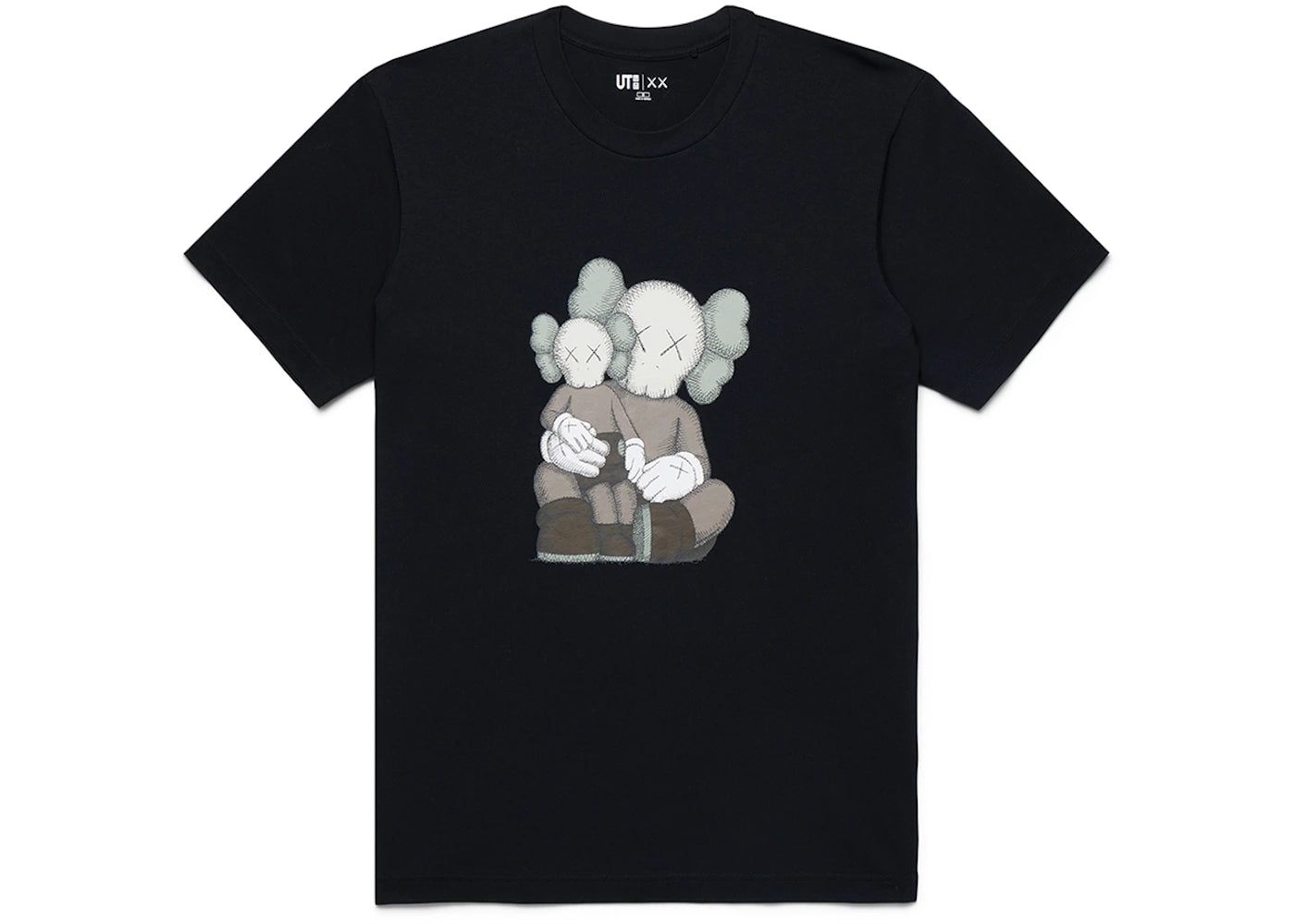 KAWS x Uniqlo UT Short Sleeve Graphic T-shirt (US Sizing) Black - vue 360