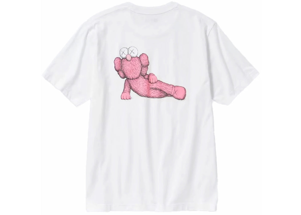 KAWS x Uniqlo UT Short Sleeve Graphic T-shirt (US Sizing) White - vue 360