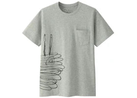 KAWS x Uniqlo x Peanuts Dust Cloud Pocket Tee Tee Gray