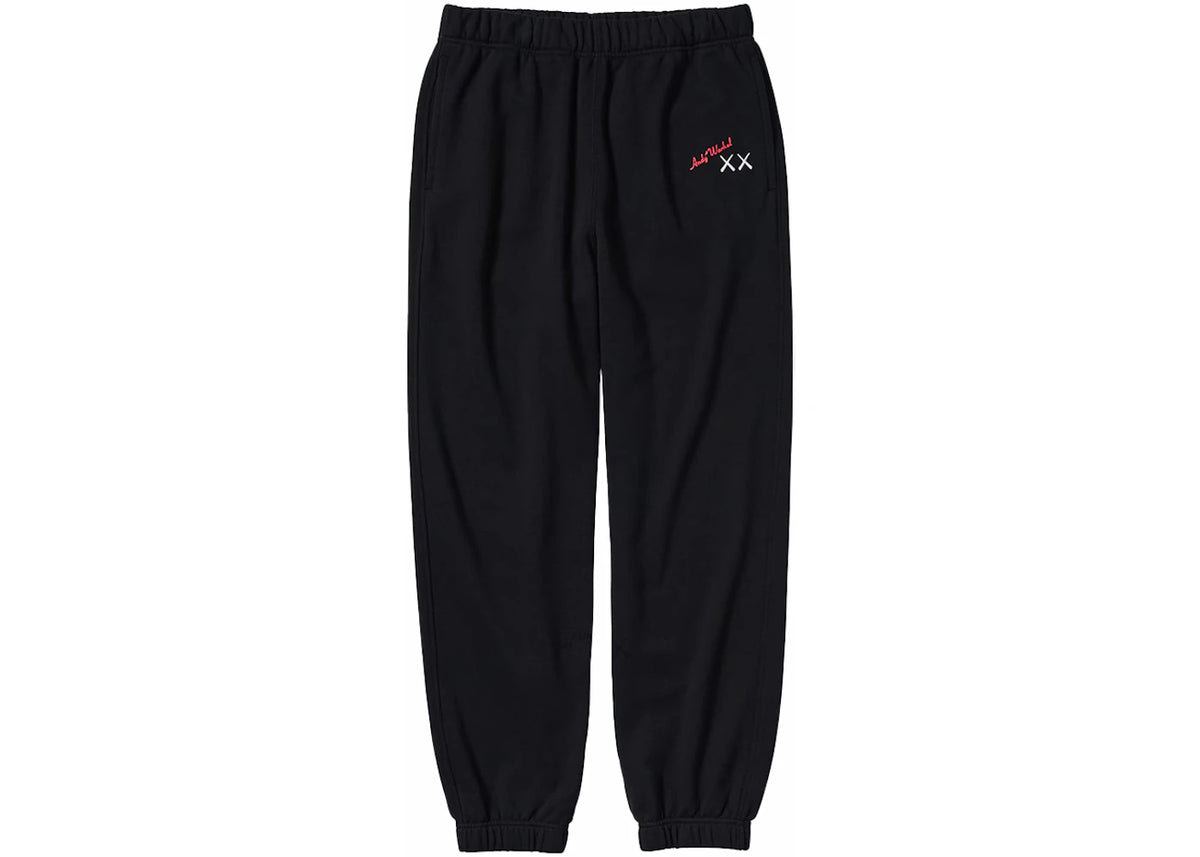 KAWS x Uniqlo Warhol 476120 Sweatpants Black - vue 360