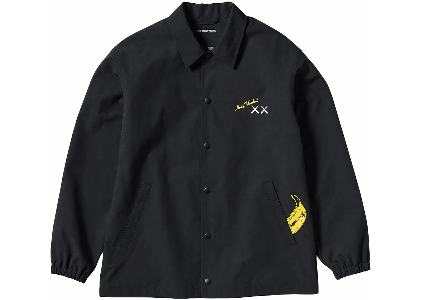 KAWS x Uniqlo Warhol Coach 474138 Jacket Black - vue 360