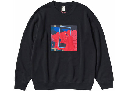 KAWS x Uniqlo Warhol Graphic 476119 Sweatshirt Black - authentic KAWS apparel