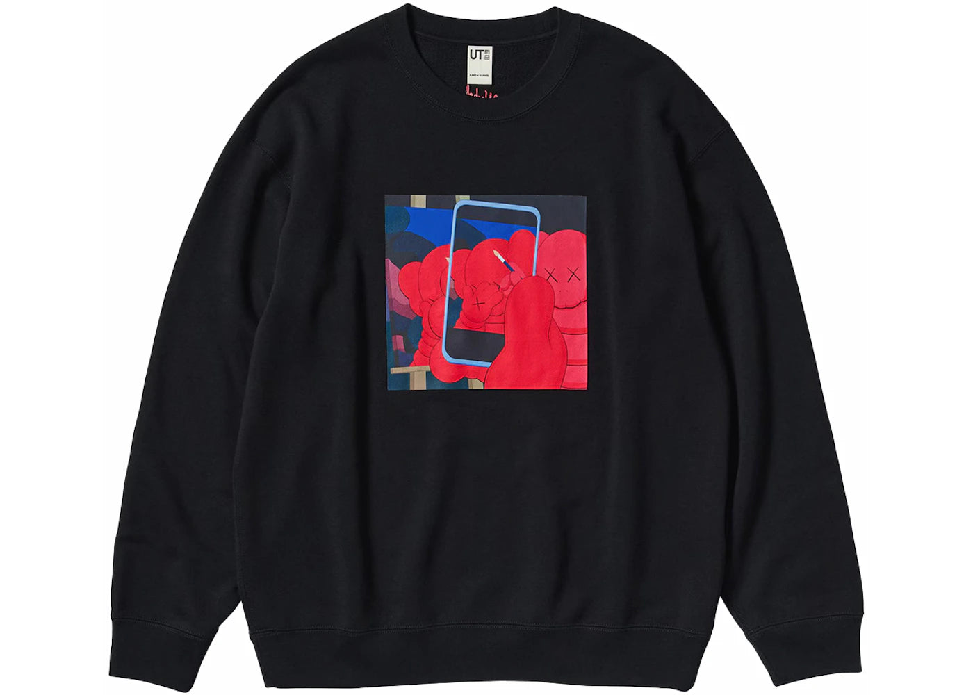 KAWS x Uniqlo Warhol Graphic 476119 Sweatshirt Schwarz