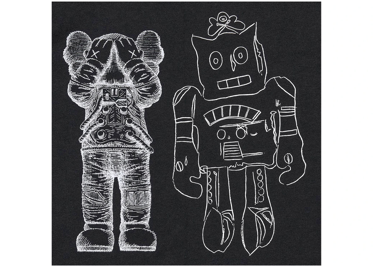 KAWS x Uniqlo Warhol Kids' UT Graphic 476424 T-shirt Black - vue secondaire B
