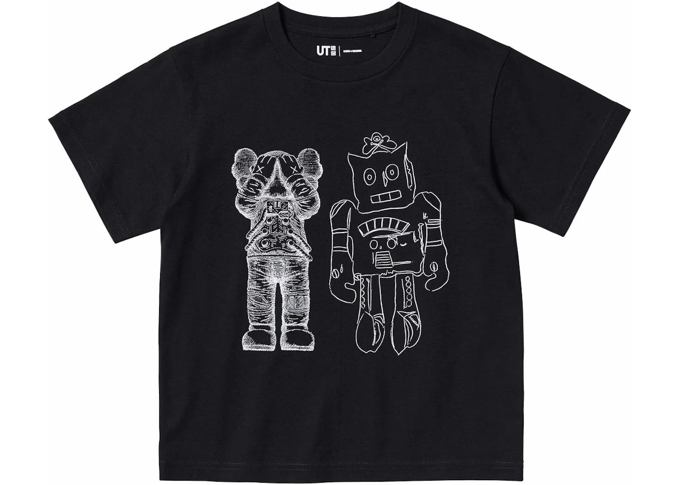 KAWS x Uniqlo Warhol Kids' UT Graphic 476424 T-shirt Black - vue secondaire A