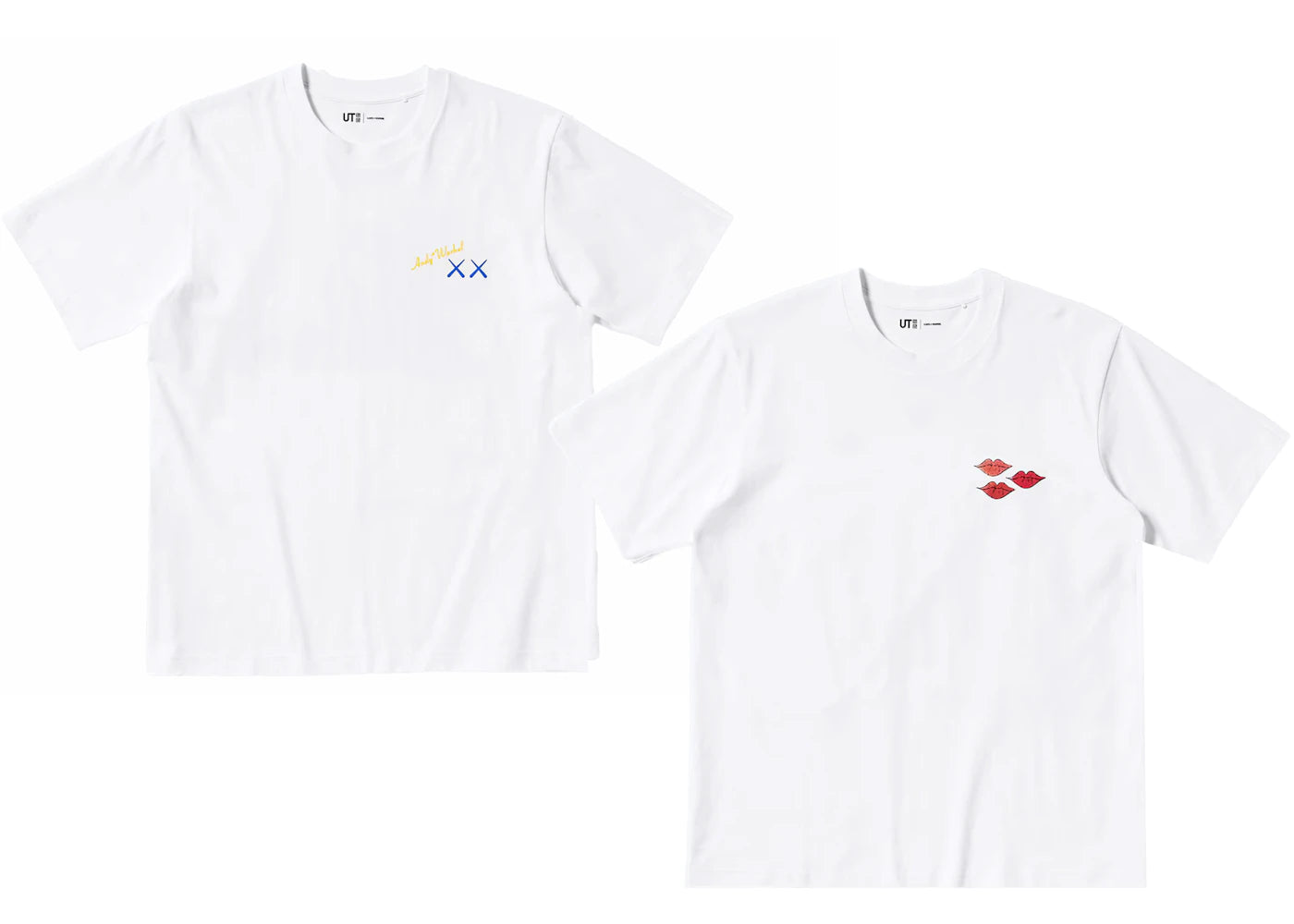 KAWS x Uniqlo Warhol UT Graphic 471321/476350 T-shirt Set (Asia Sizing) White/White - vue secondaire B