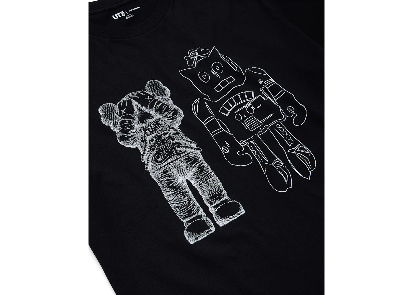KAWS x Uniqlo Warhol UT Grafik 476351 T-Shirt Schwarz