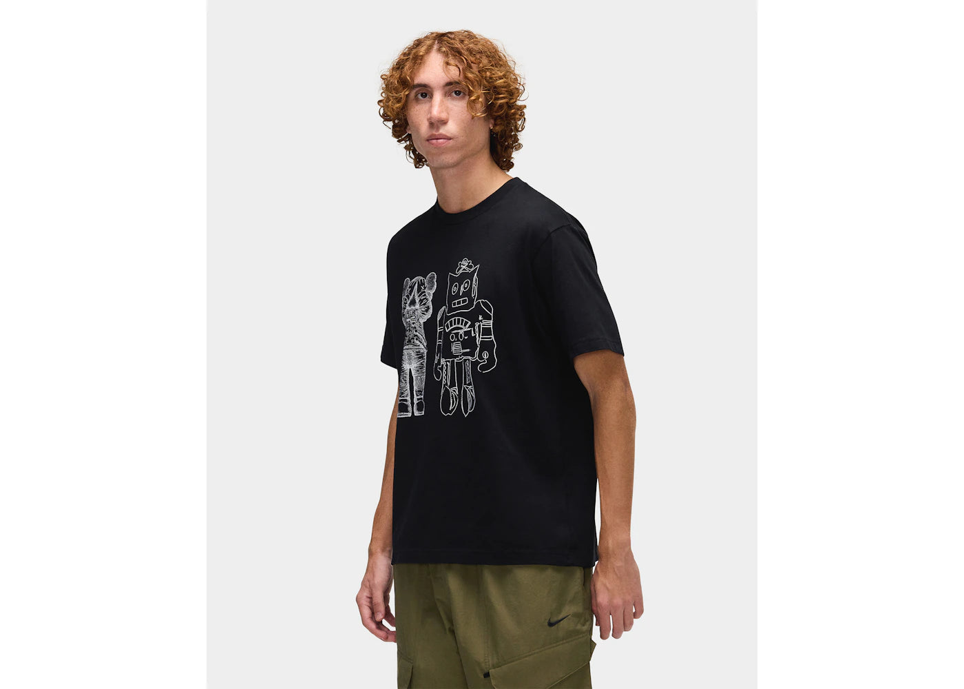 KAWS x Uniqlo Warhol UT Grafik 476351 T-Shirt Schwarz