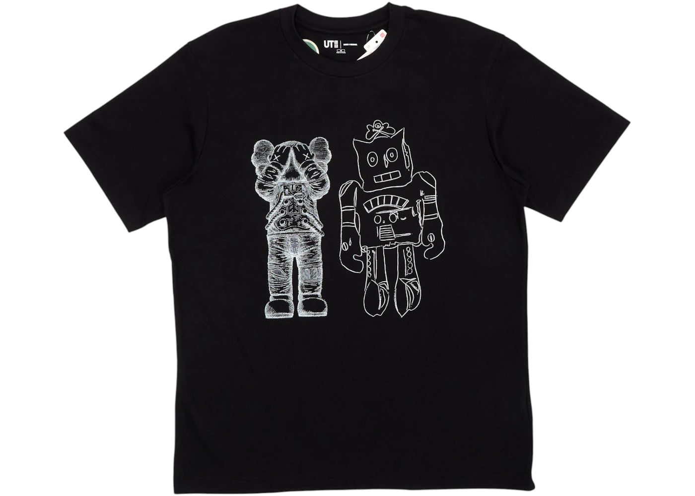 KAWS x Uniqlo Warhol UT Graphic 476351 T-shirt Black - vue 360