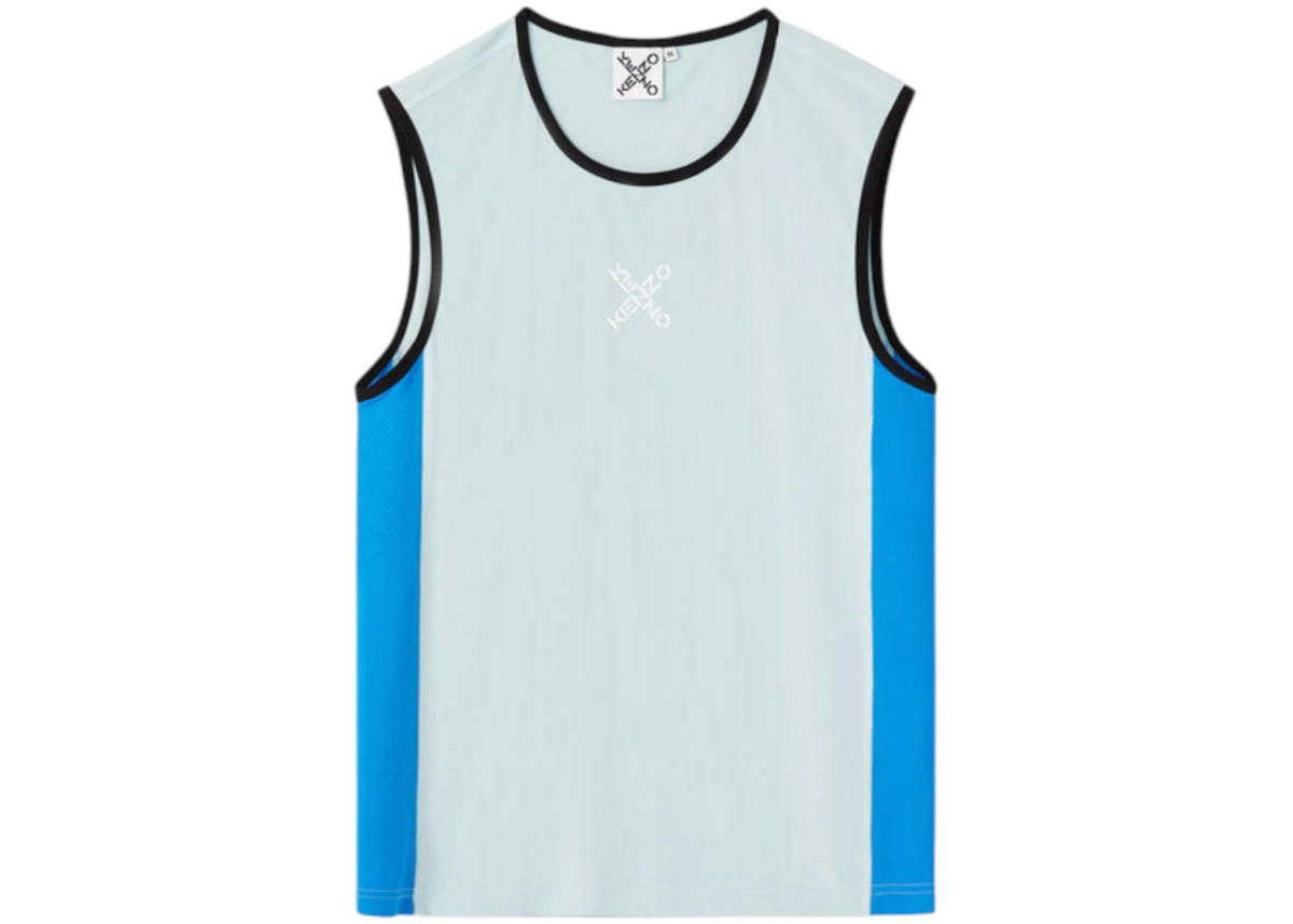 KENZO Sport Vest Sleeveless Tank Top Pale Grey - vue secondaire A