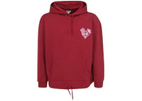 KENZO Valentine's Day Heart Logo Hoodie Burgundy