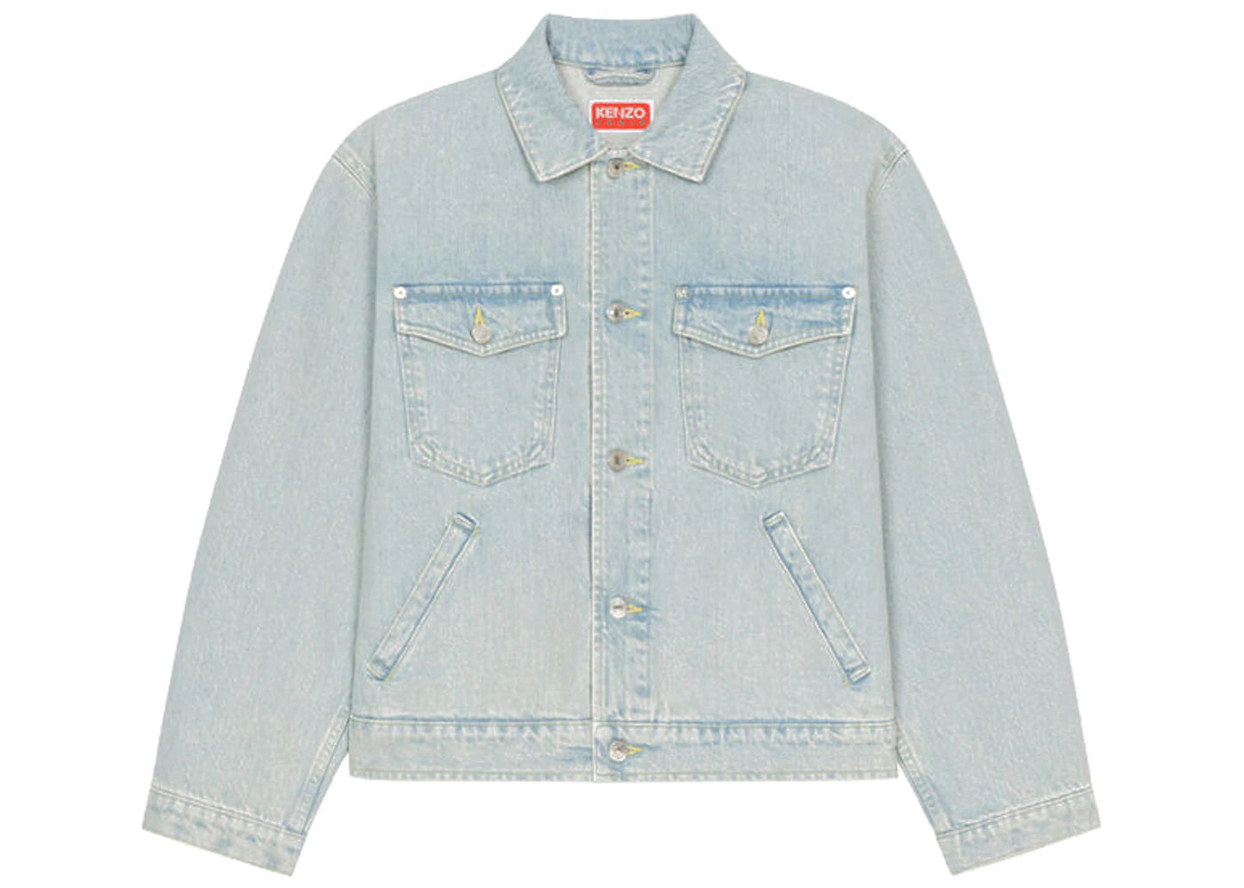 KENZO x Nigo Boke Flower Women's Embroidered Denim Tracker Jacket Sky Blue - vue secondaire B