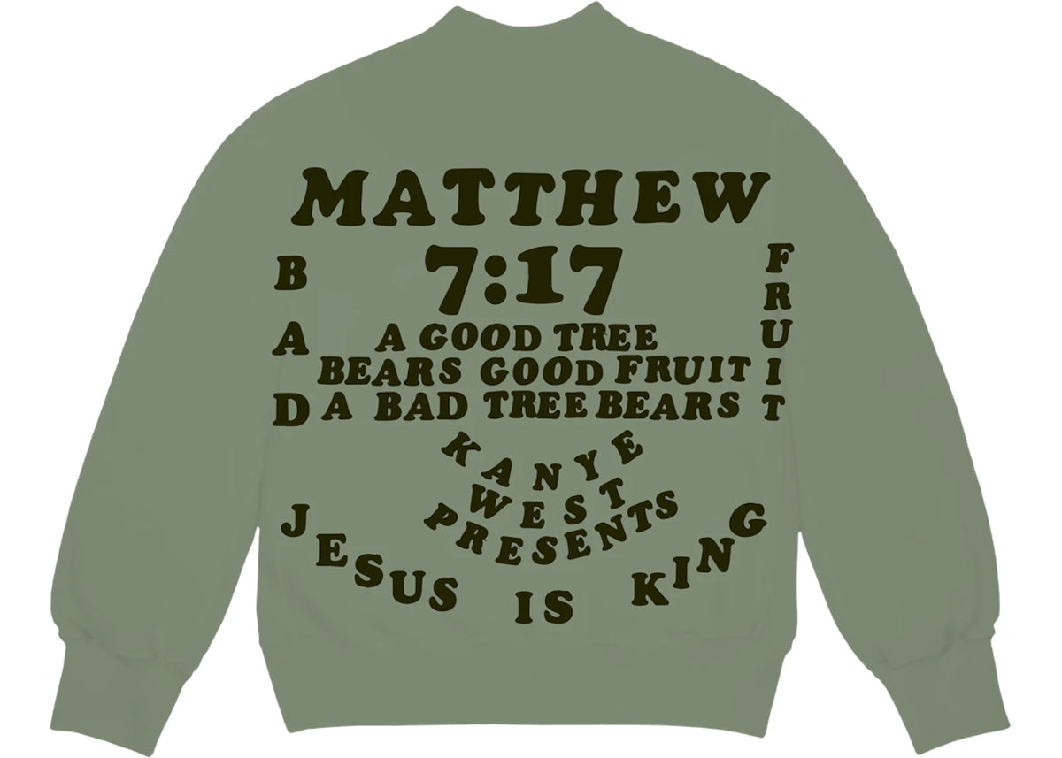 Kanye West CPFM for JIK Crewneck Olive - vue secondaire B