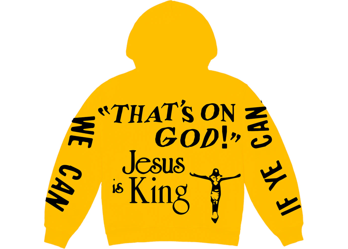 Kanye West CPFM for JIK Hoodie Yellow - vue secondaire B