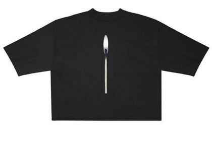 Kanye West DONDA 2 Lit Match T-shirt Black - apparel view 2