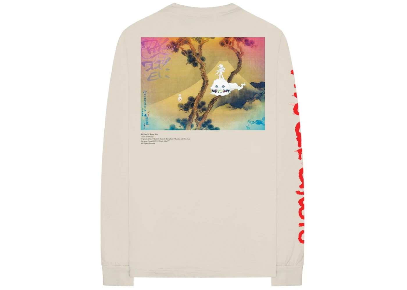 Kanye West Kids See Ghosts L/S Tee Beige - vue secondaire B