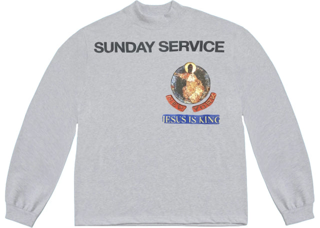 Kanye West Sunday Service New York Long Sleeve Heather