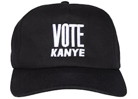 Kanye West Vote Kanye Hat Black - vue 360