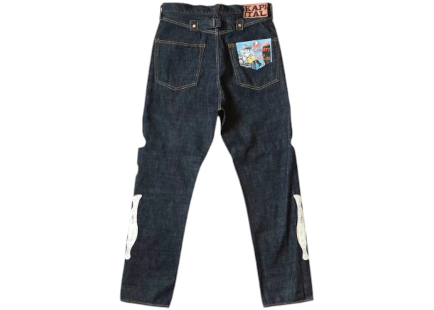 Kapital 12.5 oz Mexican Tuxedo 5P Okagilly Denim Indigo - vue secondaire B
