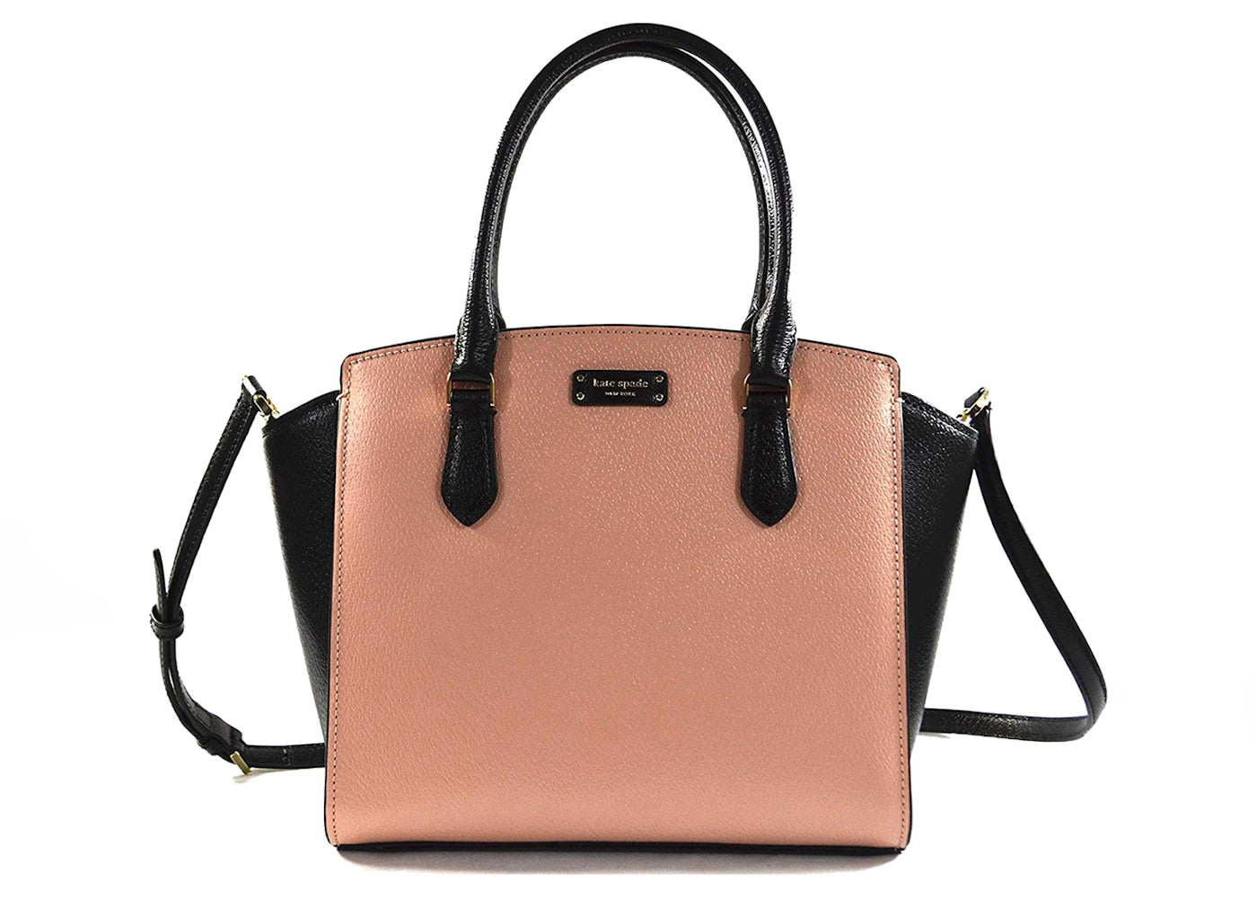 Kate Spade Jeanne Satchel Bag Medium Warm Vellum/Black - vue secondaire A