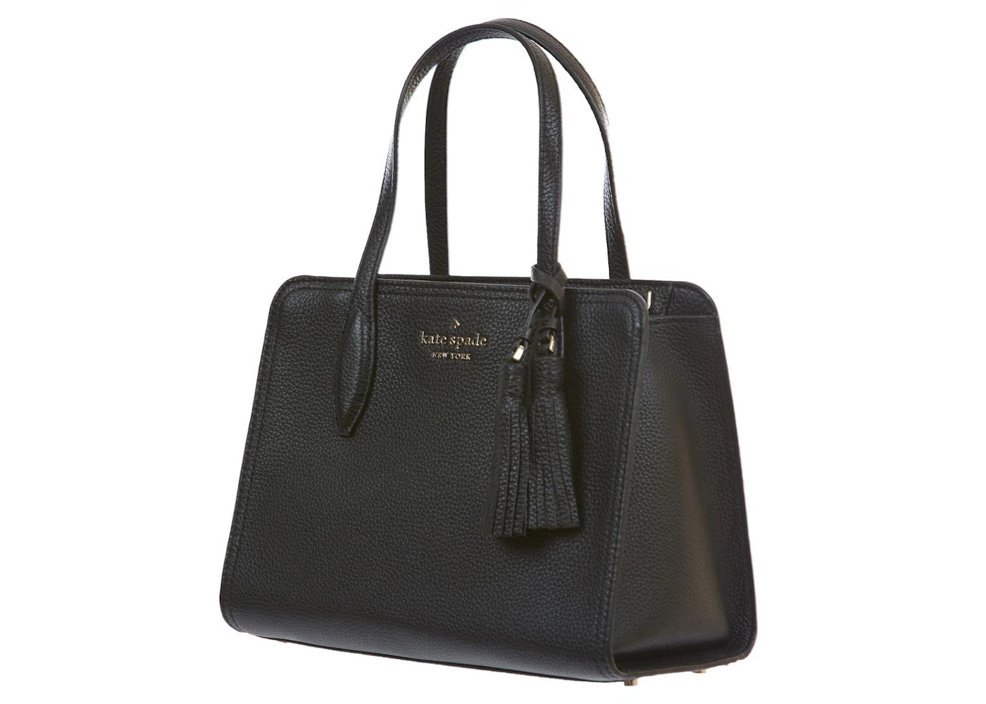 Kate Spade Rowe Leather Top Zip Satchel Bag Small Black - vue secondaire A