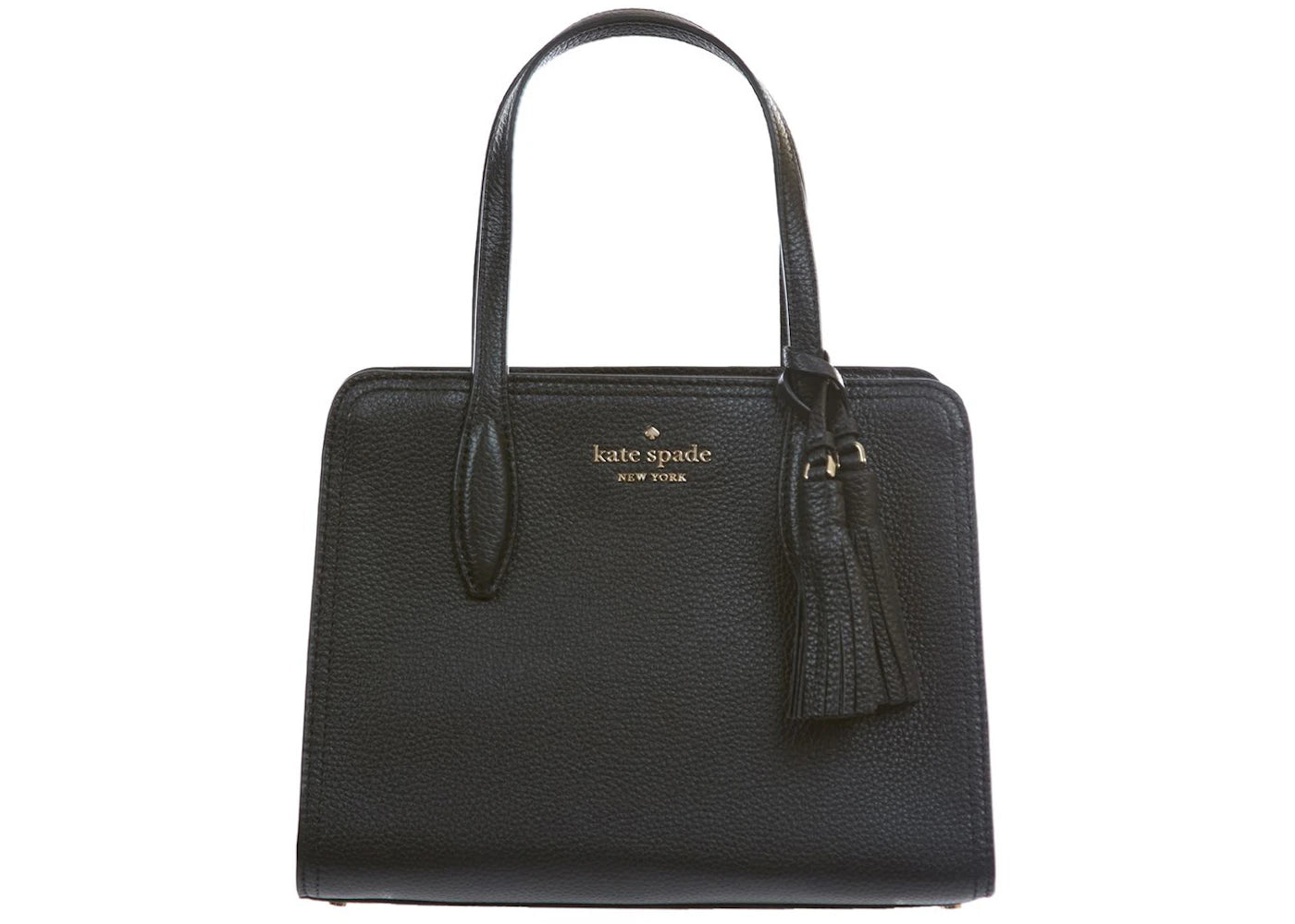Kate Spade Rowe Leather Top Zip Satchel Bag Small Black - vue 360