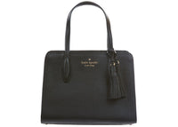 Kate Spade Rowe Leather Top Zip Satchel Bag Small Black
