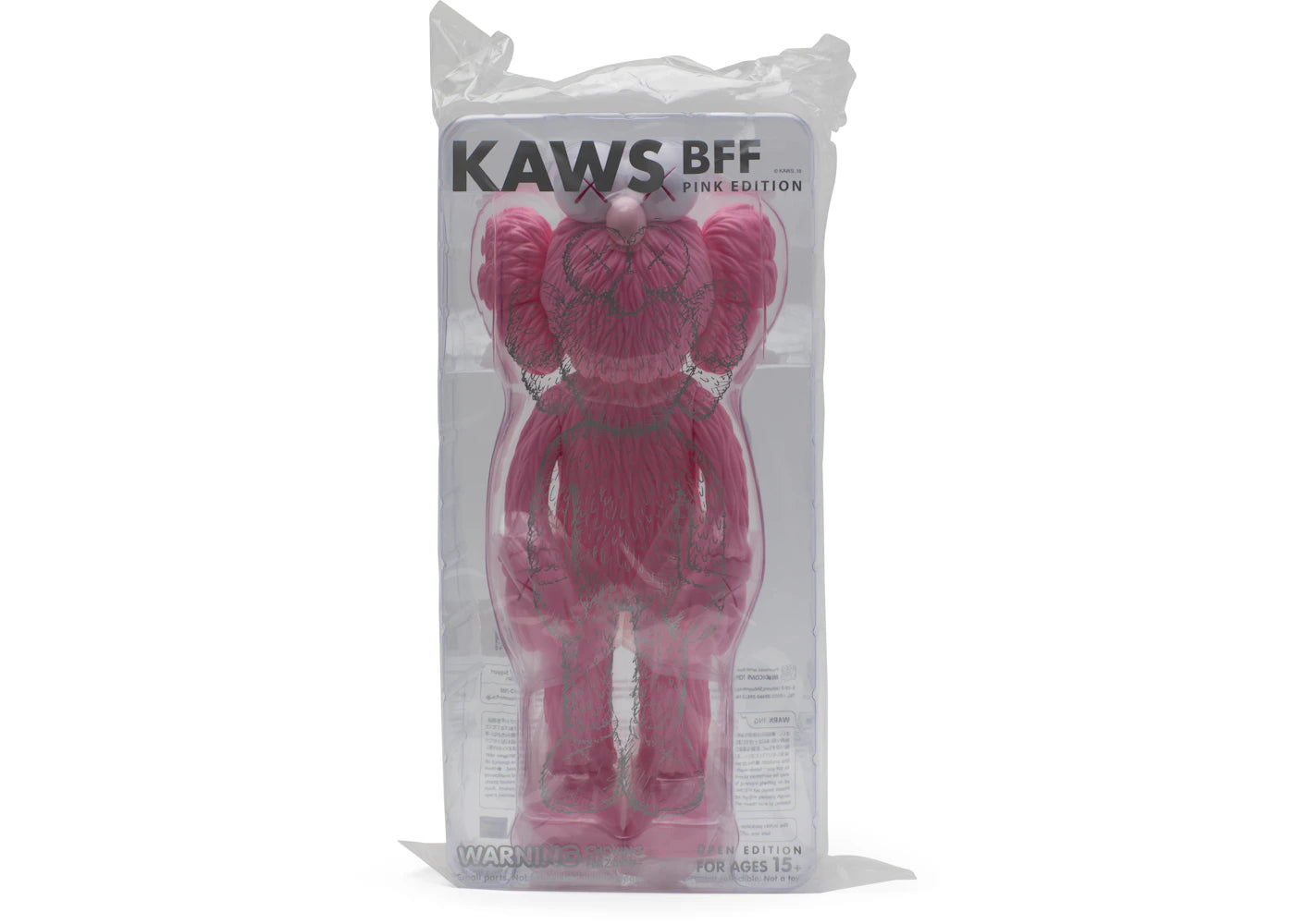 KAWS BFF Open Edition Vinyl Figure Pink - vue secondaire A