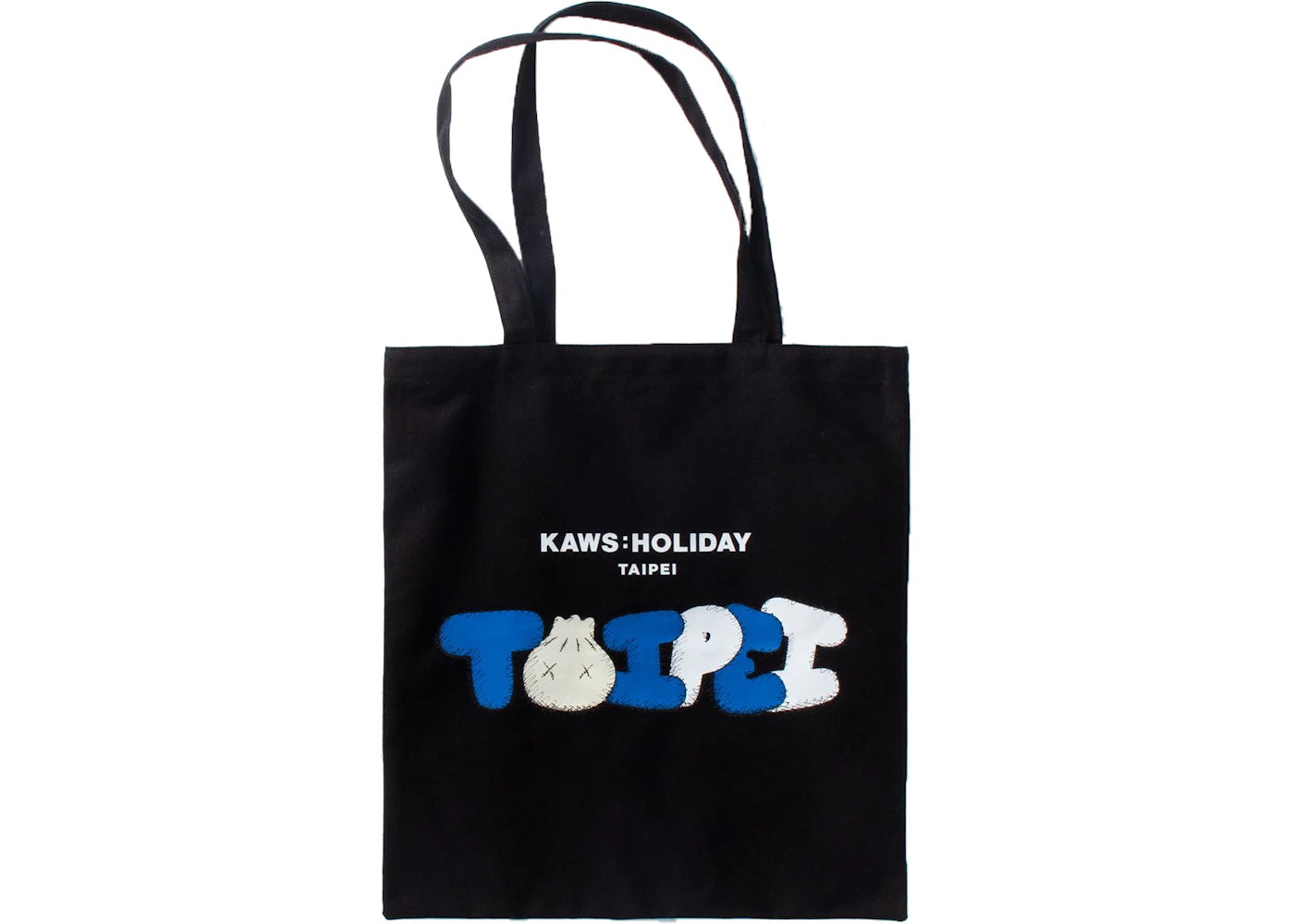 KAWS Holiday Limited Taipei Tote Bag Black/Blue - vue secondaire A