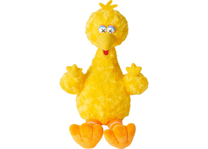 KAWS Sesame Street Uniqlo Big Bird Plush Toy Yellow - authentic KAWS product