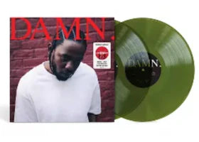 Kendrick Lamar DAMN Target Exclusive 2XLP Vinyl Translucent Forest Green - vue 360